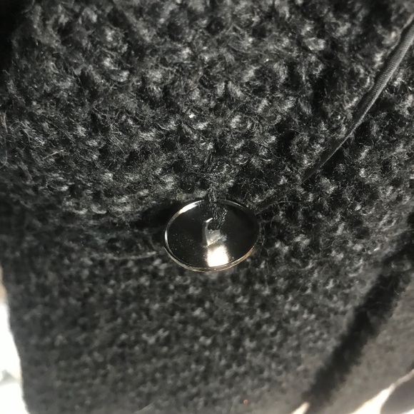 Black Pea coat with belt - Picture 8 of 10